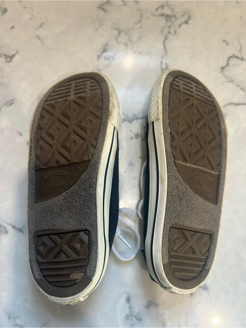 Converse Kids Black and White Canvas Low-Top Sneakers